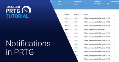 Video: Notifications in PRTG (Videos, Notifications, Setup)