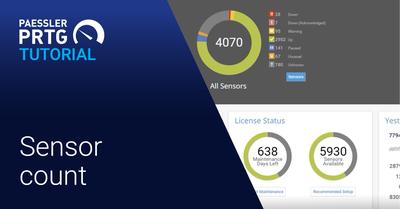 Video: Sensor count in PRTG (Videos, Sensors)