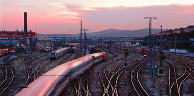 ÖBB EC Ausfahrt Wien Westbahnhof